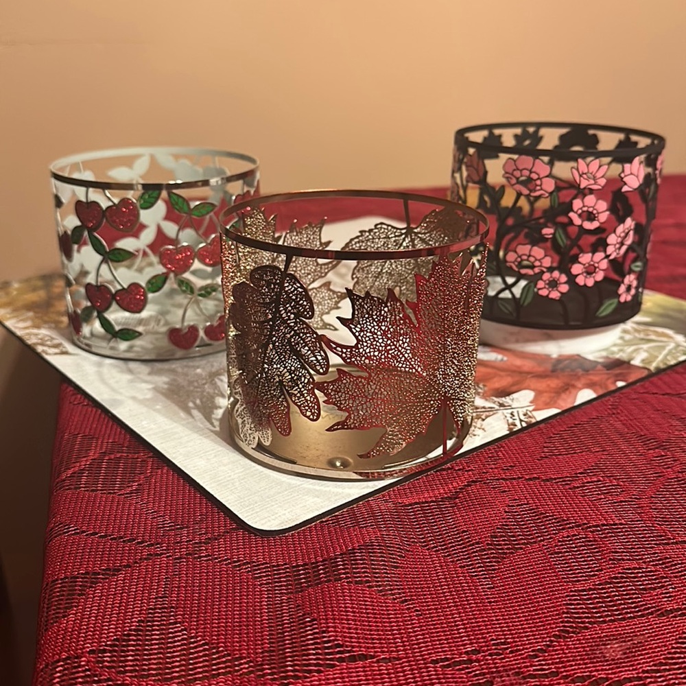 Bundle of 3 BBW Candle Holders - Brand New 💙